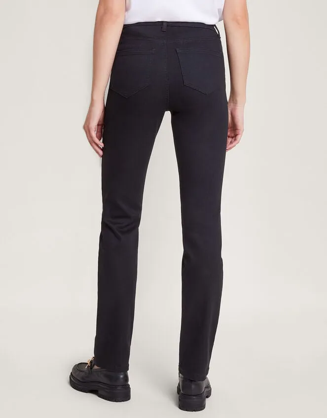Women Bootcut Denim Jeans Black Monsoon Denim