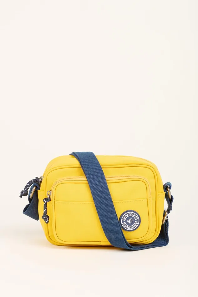 Women Brakeburn Bags and Purses Yellow Yellow And Navy Medium Camera Crossbody Bag