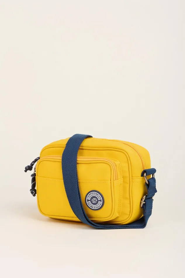 Women Brakeburn Bags and Purses Yellow Yellow And Navy Medium Camera Crossbody Bag