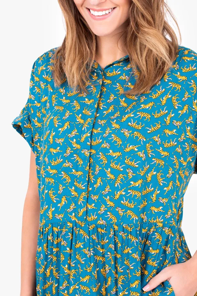 Women Brakeburn Dresses Tigers Print Shirt Dress