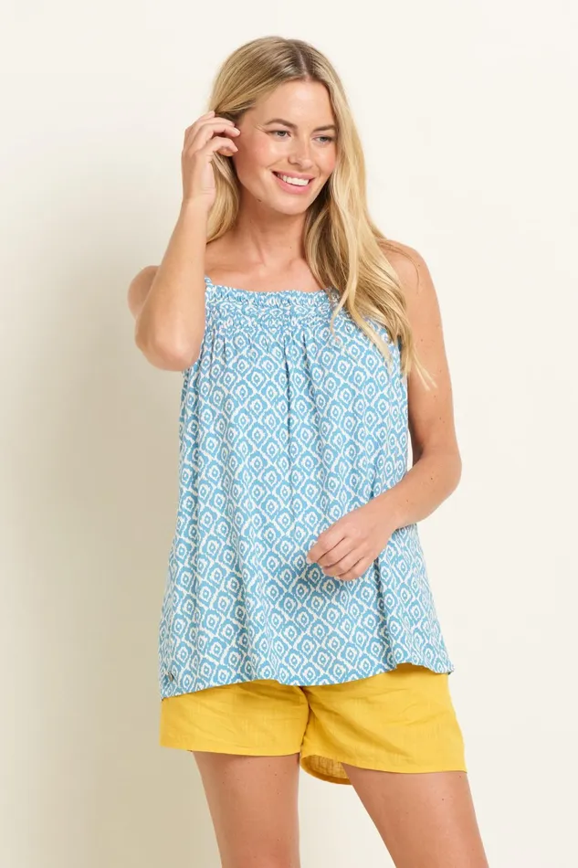 Women Brakeburn Shirts Blue Yasmin Blue Camisole