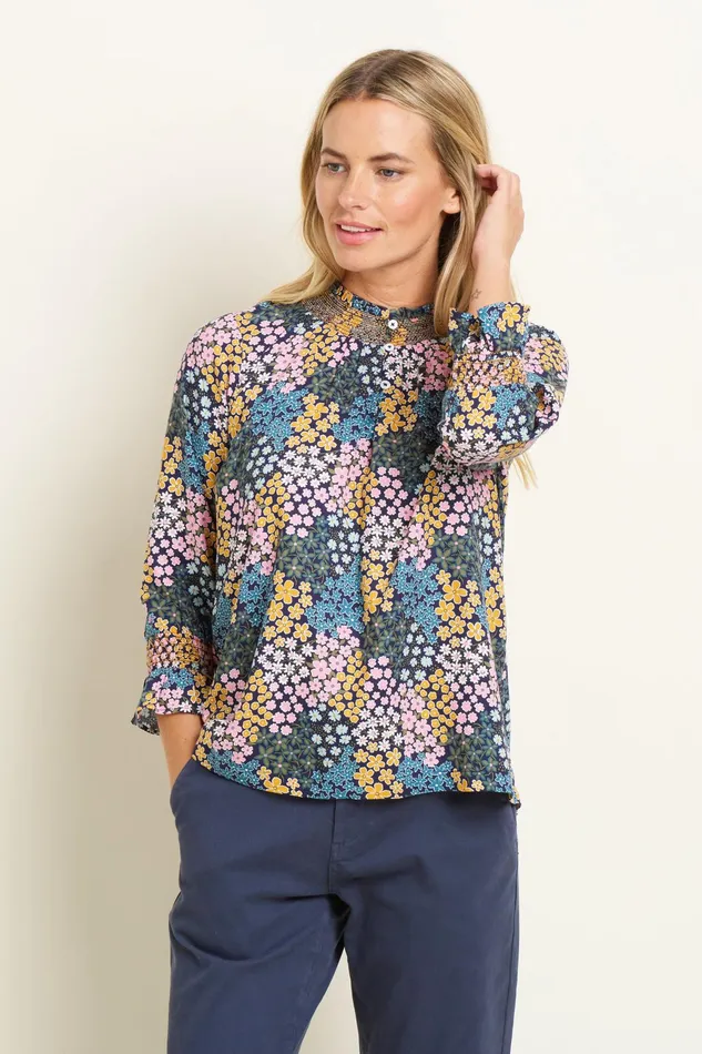 Women Brakeburn Shirts Multicoloured Wildflower Meadow Blouse
