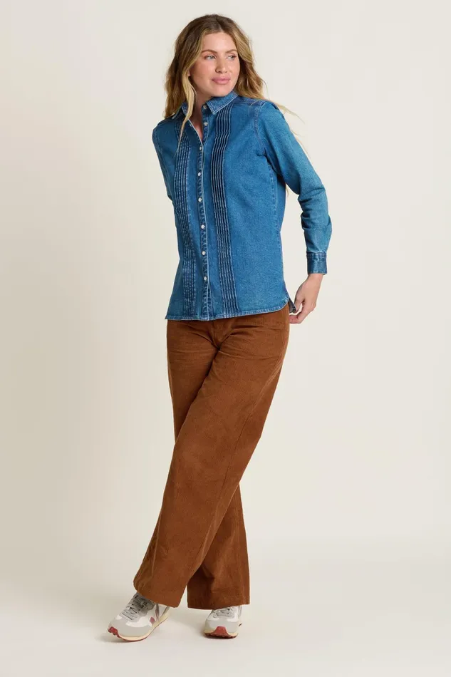 Women Brakeburn Tops TShirts And Vests Blue Seatown Denim Blouse