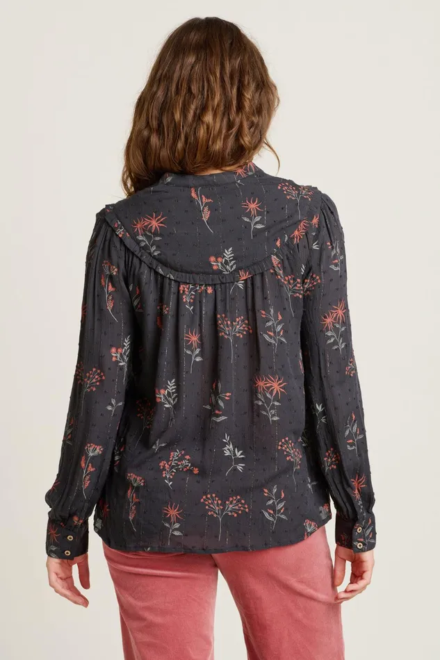 Women Brakeburn Tops TShirts And Vests Charcoal Bella Blouse