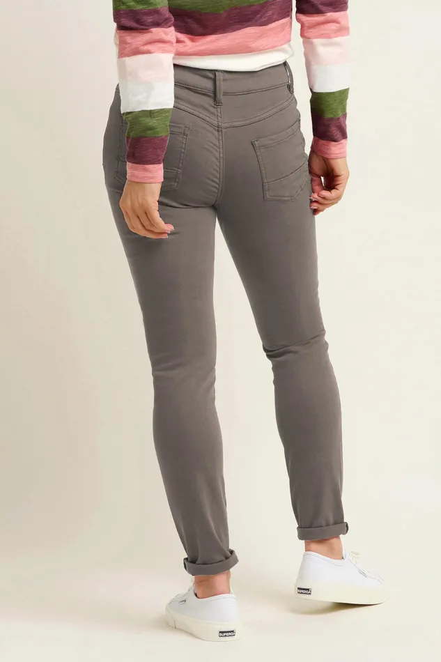 Women Brakeburn Trousers Skirts and Shorts Khaki Skinny Stretch Trouser