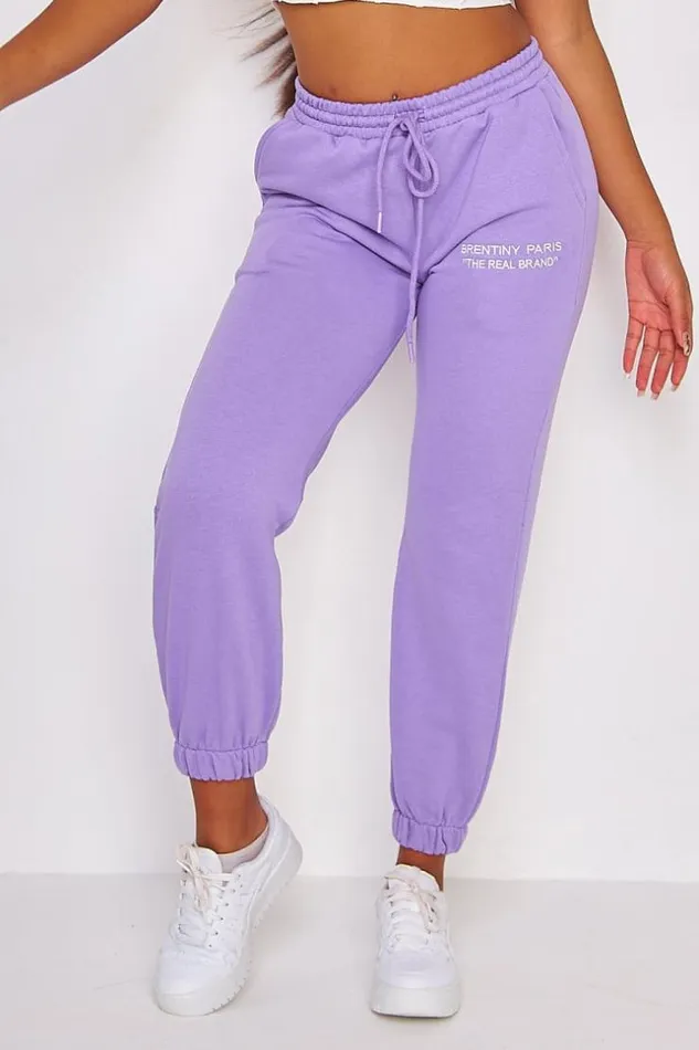 Women Brentiny Jogger In Purple Purple Brentiny Paris Jogging Bottoms