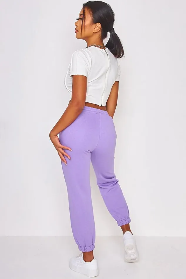Women Brentiny Jogger In Purple Purple Brentiny Paris Jogging Bottoms