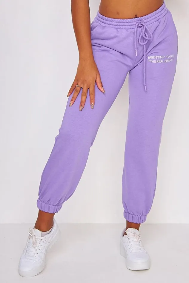 Women Brentiny Jogger In Purple Purple Brentiny Paris Jogging Bottoms