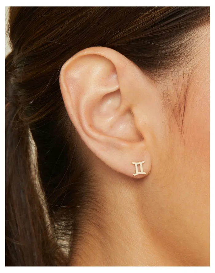 Women BYCHARI ZODIAC EARRINGS Gemini Madewell 14K GoldPlated Women BYCHARI ZODIAC EARRINGS Gemini Madewell 14K GoldPlated