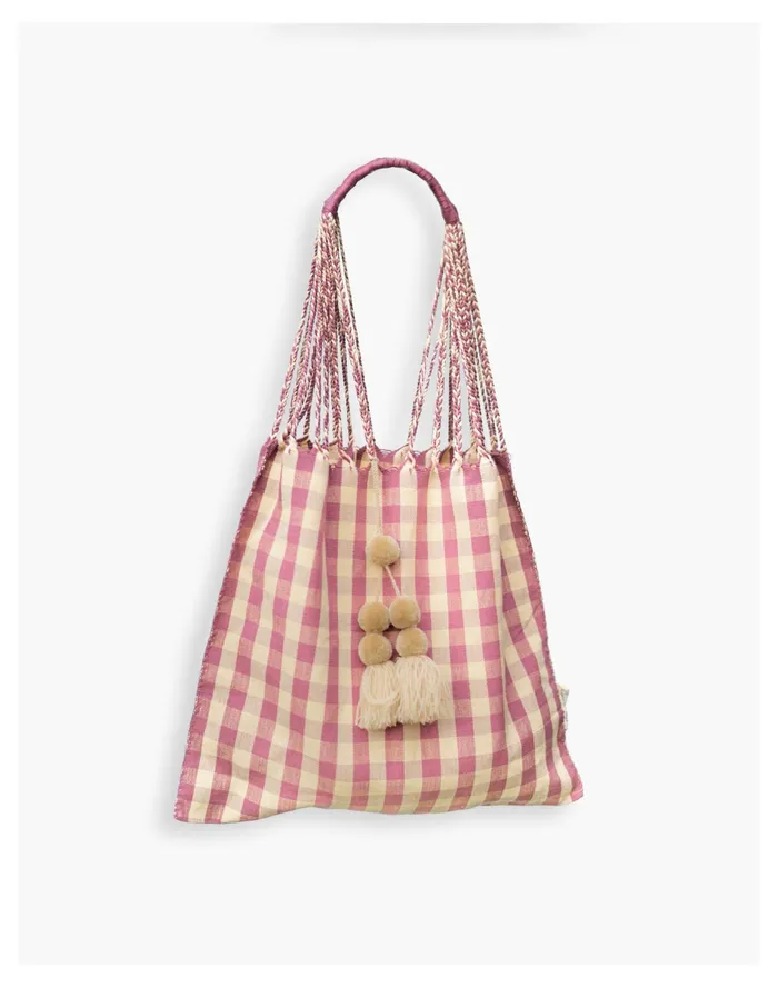 Women Casa Xali Checkerboard Tote Purple Madewell Totes