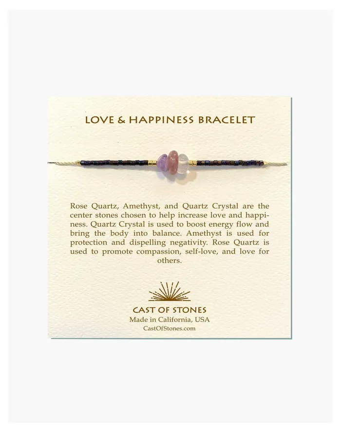 Women Cast Of Stones LOVE and HAPPINESS BRACELET Pink Multi Madewell Bracelets