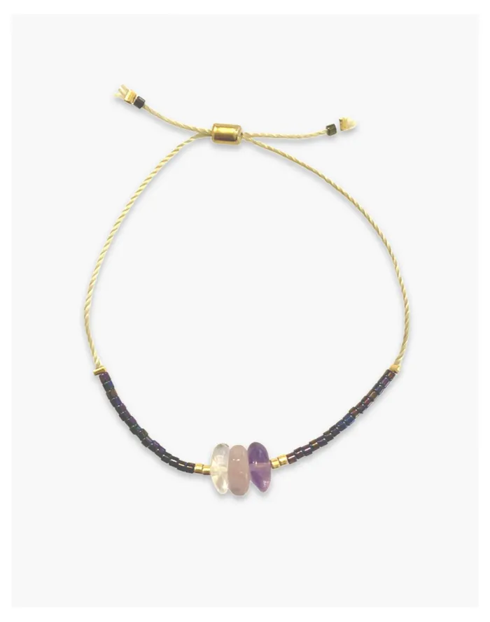 Women Cast Of Stones LOVE and HAPPINESS BRACELET Pink Multi Madewell Bracelets Women Cast Of Stones LOVE and HAPPINESS BRACELET Pink Multi Madewell Bracelets