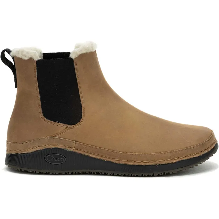 Women Chaco Boots Paonia Chelsea Fluff Boot Tan