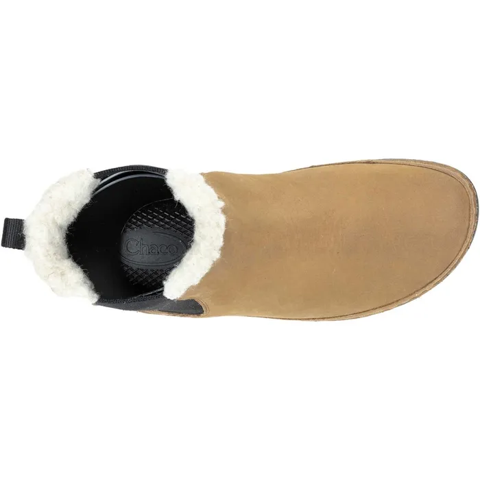 Women Chaco Boots Paonia Chelsea Fluff Boot Tan
