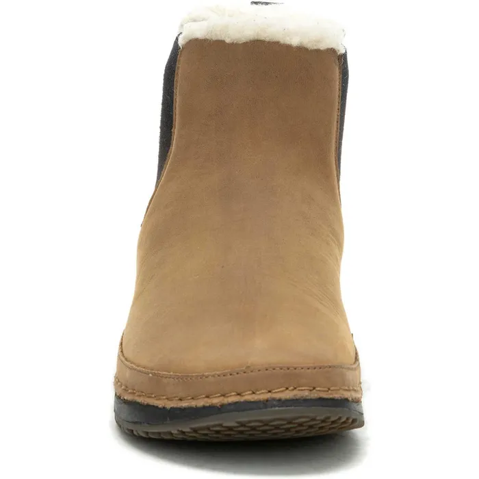Women Chaco Boots Paonia Chelsea Fluff Boot Tan