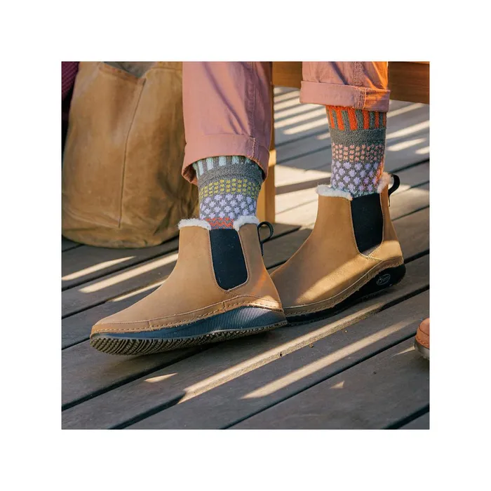 Women Chaco Boots Paonia Chelsea Fluff Boot Tan