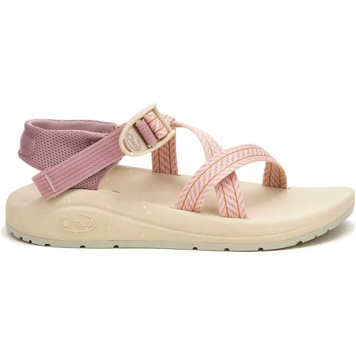 Women Chaco Z Adjustable Sandals Cushz Extra Cushioned Sandal Frond Pink Salt