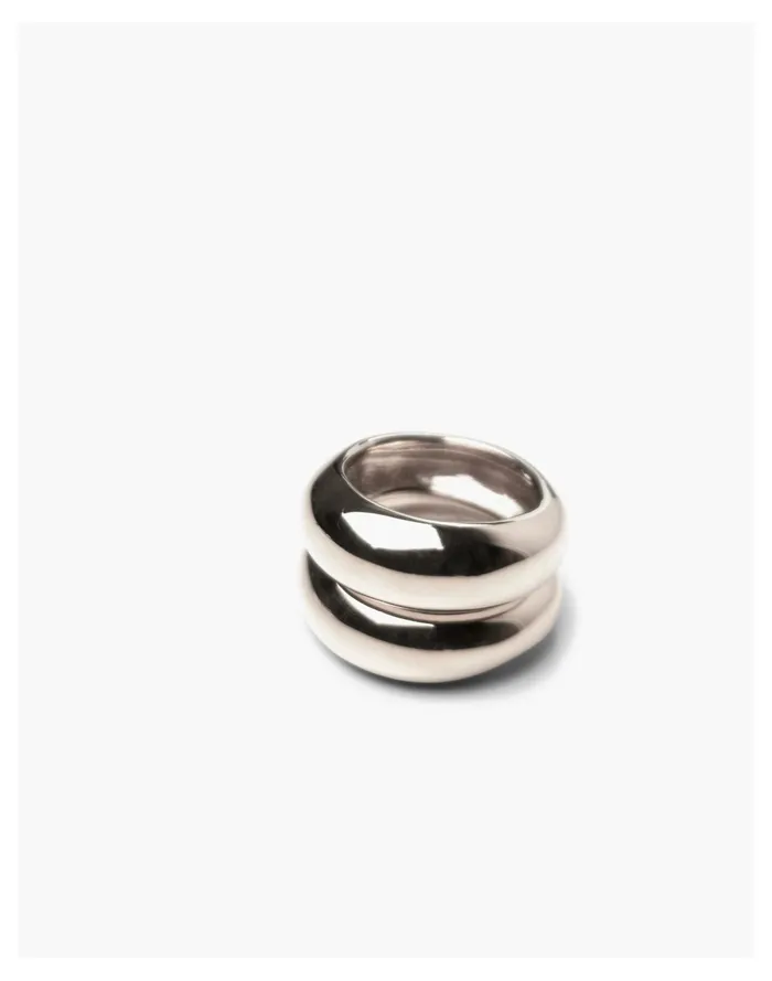 Women CHARLOTTE CAUWE STUDIO Bubble Ring Set In Sterling Silver Silver Madewell Rings