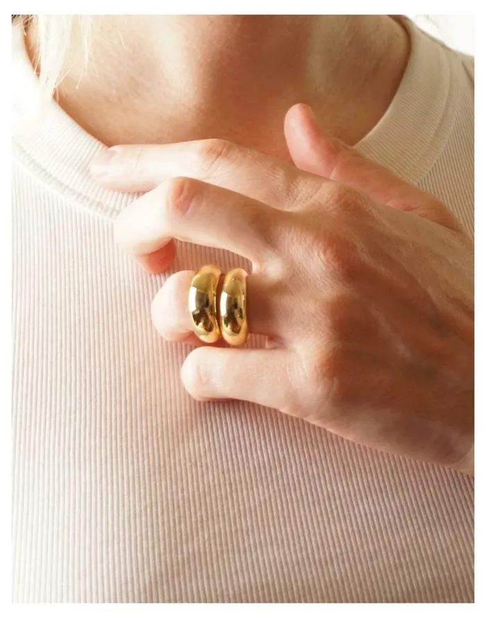 Women CHARLOTTE CAUWE STUDIO Bubble Ring Set In Sterling Silver Silver Madewell Rings Women CHARLOTTE CAUWE STUDIO Bubble Ring Set In Sterling Silver Silver Madewell Rings