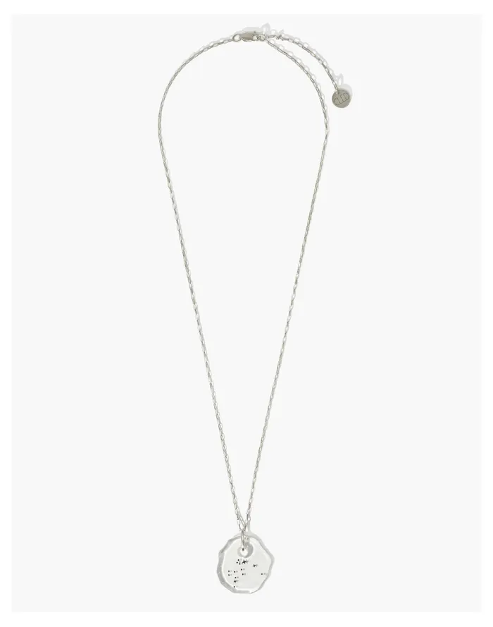 Women CLED Constellation Necklace In Black Engraving Capricorn Madewell Necklaces Women CLED Constellation Necklace In Black Engraving Capricorn Madewell Necklaces