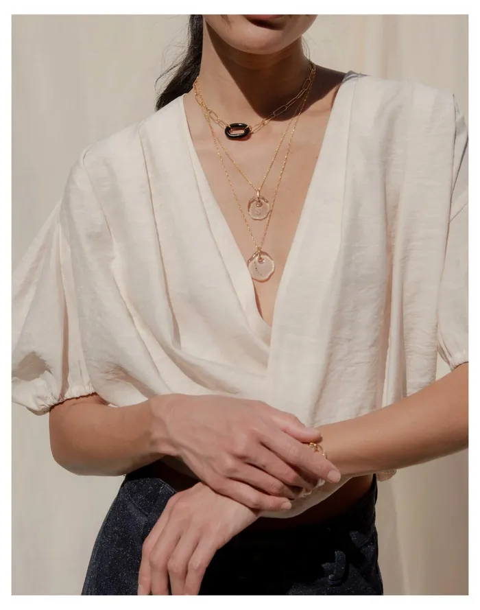 Women CLED Constellation Necklace In Black Engraving Capricorn Madewell Necklaces Women CLED Constellation Necklace In Black Engraving Capricorn Madewell Necklaces