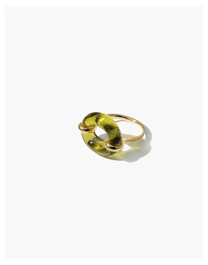 Women CLED In The Loop Ring Light Green Madewell Rings Women CLED In The Loop Ring Light Green Madewell Rings
