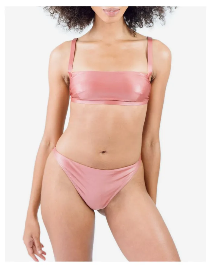 Women Clem Swimwear Mae Bikini Top Rose Gold Madewell Swim Women Clem Swimwear Mae Bikini Top Rose Gold Madewell Swim