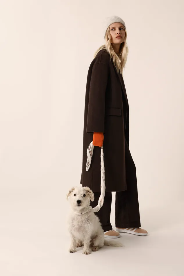 Women Coat Neron Ours Manteau Laine Marron Des Petits Hauts Coats and Jackets