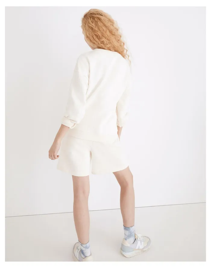 Women Cotton Hemp Lace Up Sweatshirt Antique Cream Madewell Sweatshirts and Sweatpants Women Cotton Hemp Lace Up Sweatshirt Antique Cream Madewell Sweatshirts and Sweatpants