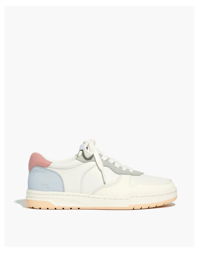Women Court Low Top Sneakers In Pastel Colorblock Morning Mist Multi Madewell Sneakers Women Court Low Top Sneakers In Pastel Colorblock Morning Mist Multi Madewell Sneakers