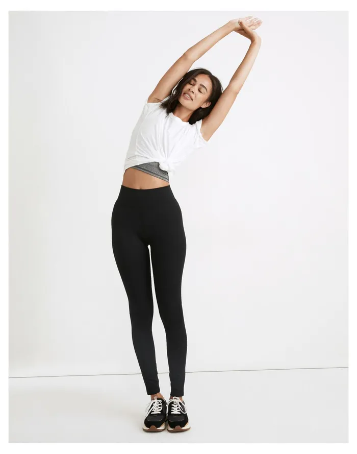 Women Curvy MWL Form High Rise 28034 Leggings True Black Madewell Activewear