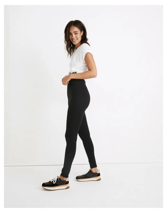 Women Curvy MWL Form High Rise 28034 Leggings True Black Madewell Activewear Women Curvy MWL Form High Rise 28034 Leggings True Black Madewell Activewear