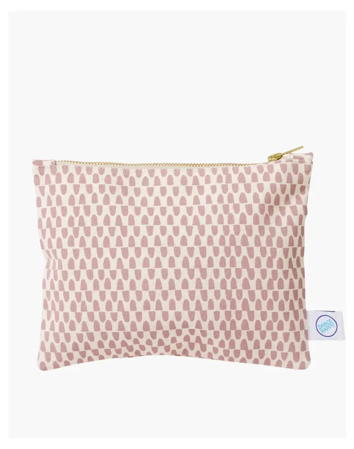Women Dance Happy Avery Flat Zipper Bag Light Pink Madewell Pouches and Wallets