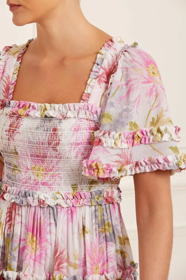 Women Day Dresses Needle and Thread Hummingbird Chiffon Smocked Ankle Gown Multi Women Day Dresses Needle and Thread Hummingbird Chiffon Smocked Ankle Gown Multi