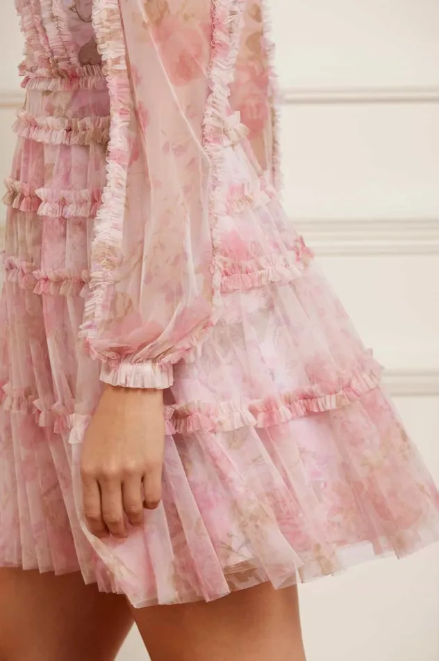 Women Day Dresses Needle and Thread Rose Bluebell Esme Micro Mini Dress Pink