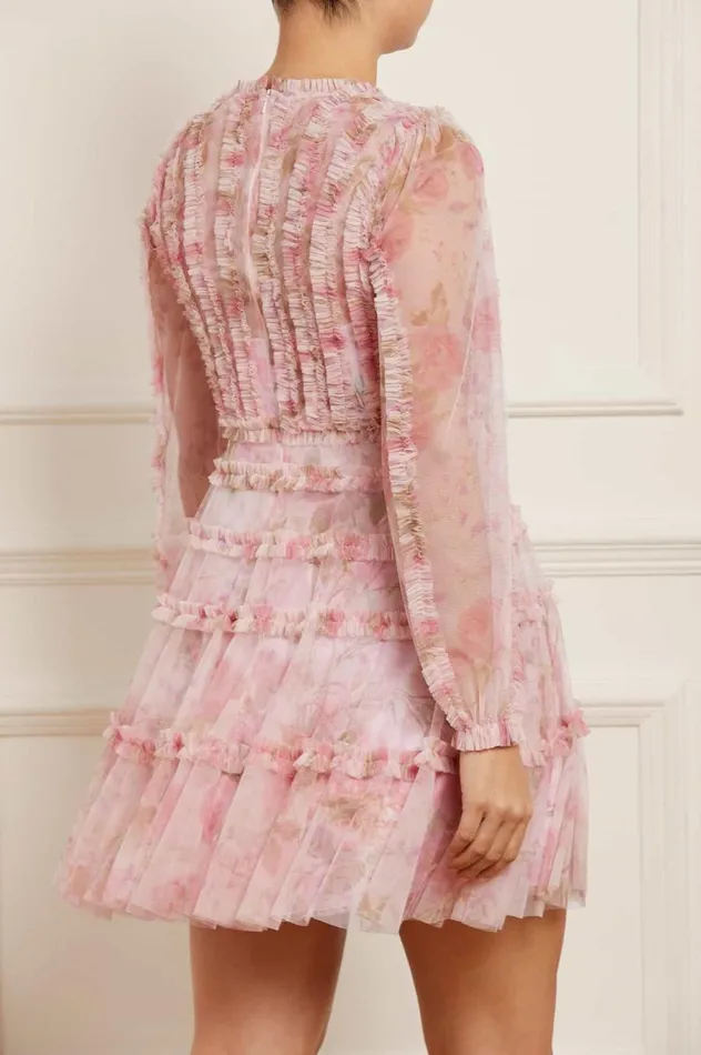 Women Day Dresses Needle and Thread Rose Bluebell Esme Micro Mini Dress Pink