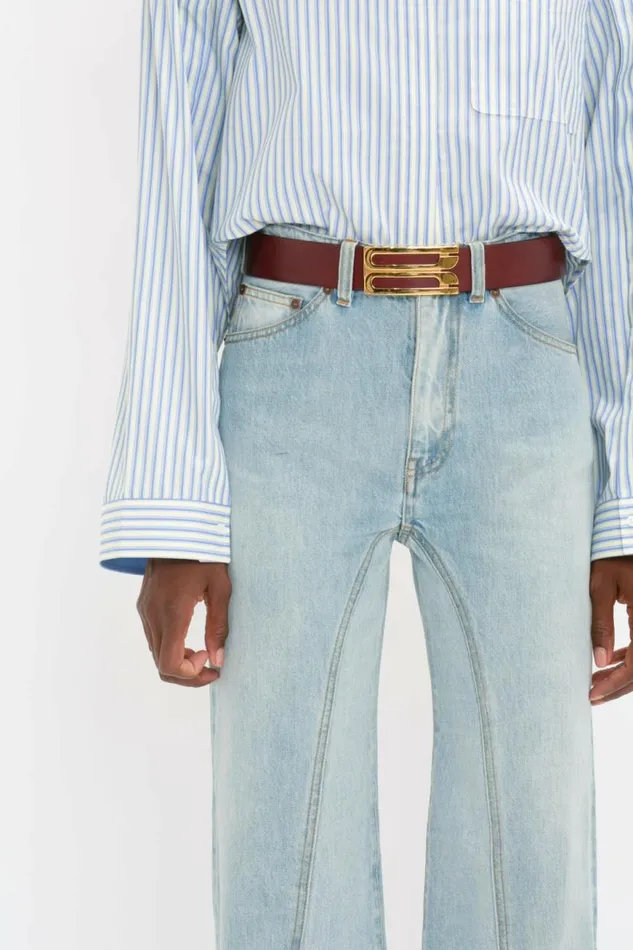 Women Denim Victoria Beckham Bianca Jean In Light Blue Denim