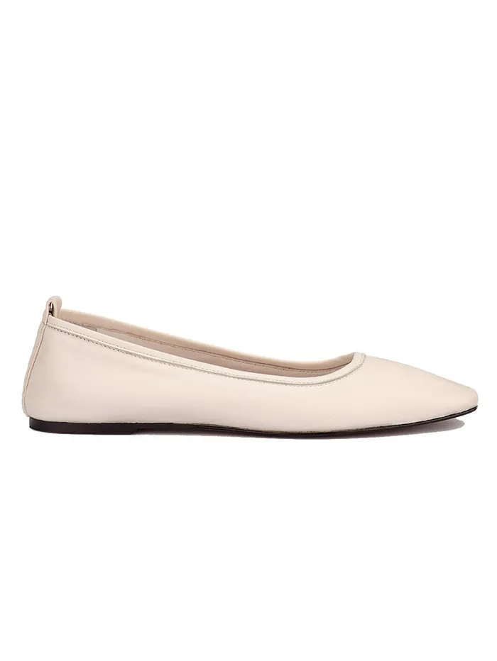 Women DOF Studios 8211 Amelie Ballet Flats In Cream Latte Nappa The UNDONE Flats
