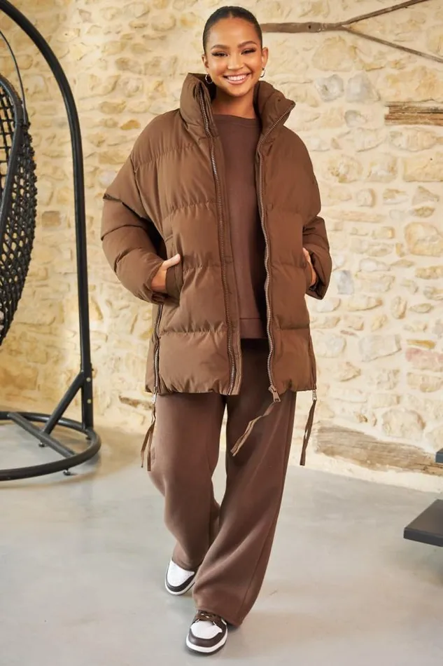 Women Doudoune Marron Matelasse MiLongue Brown Brentiny Paris Parkas And Down Jackets Women Doudoune Marron Matelasse MiLongue Brown Brentiny Paris Parkas And Down Jackets