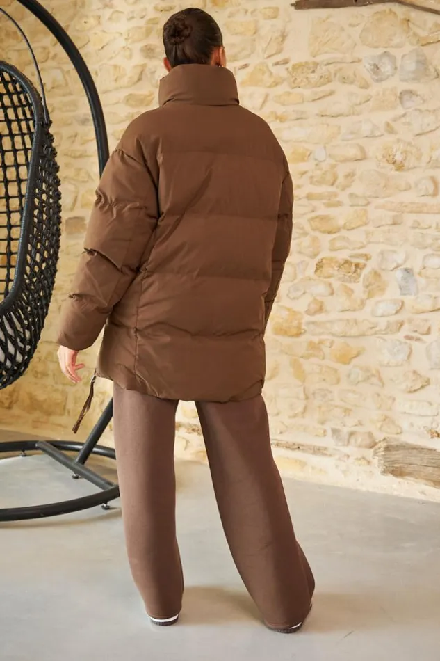 Women Doudoune Marron Matelasse MiLongue Brown Brentiny Paris Parkas And Down Jackets Women Doudoune Marron Matelasse MiLongue Brown Brentiny Paris Parkas And Down Jackets