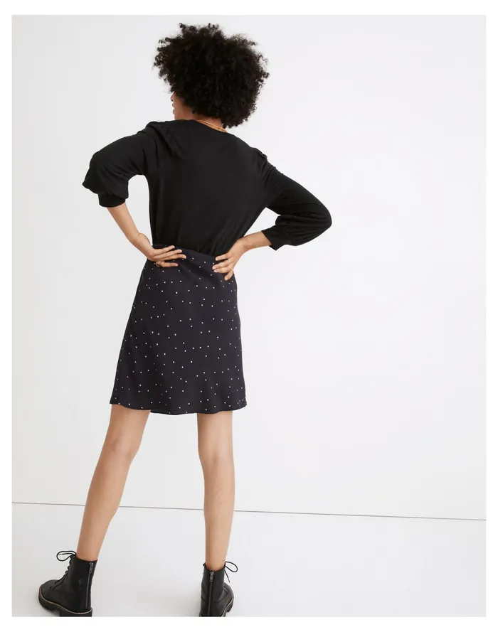 Women Drawstring Mini Slip Skirt In Night Stars Night Vision Madewell Skirts Women Drawstring Mini Slip Skirt In Night Stars Night Vision Madewell Skirts