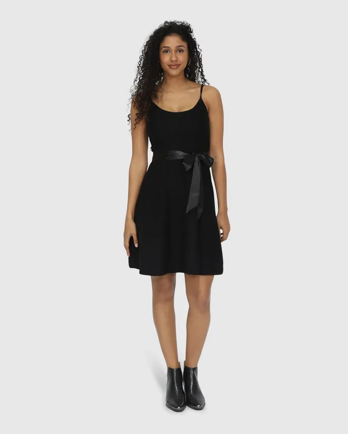 Women Dresses Belle and Bloom Love Her Madly Knit Dress 8211 Black