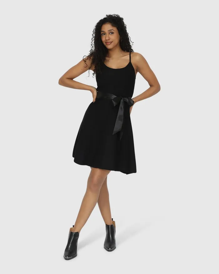 Women Dresses Belle and Bloom Love Her Madly Knit Dress 8211 Black