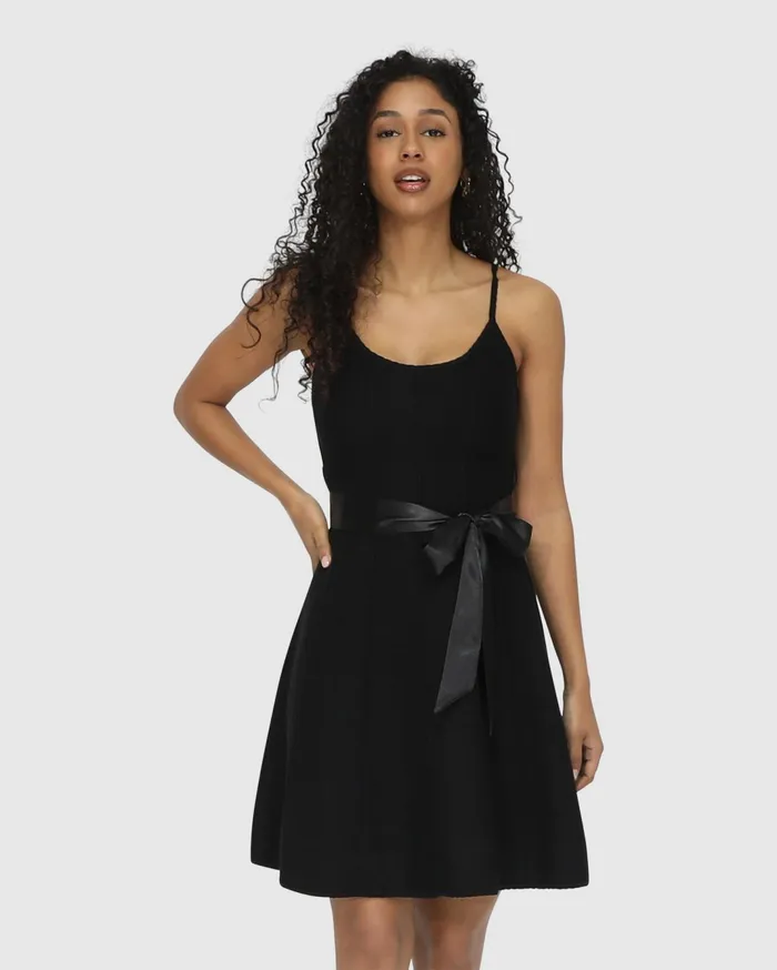 Women Dresses Belle and Bloom Love Her Madly Knit Dress 8211 Black