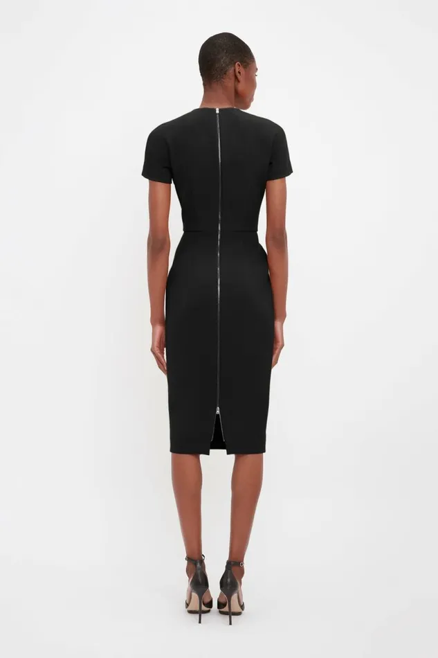 Women Dresses Victoria Beckham Fitted TShirt Dress In Black