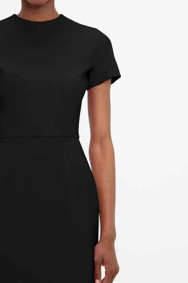 Women Dresses Victoria Beckham Fitted TShirt Dress In Black