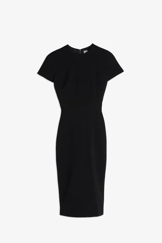 Women Dresses Victoria Beckham Fitted TShirt Dress In Black