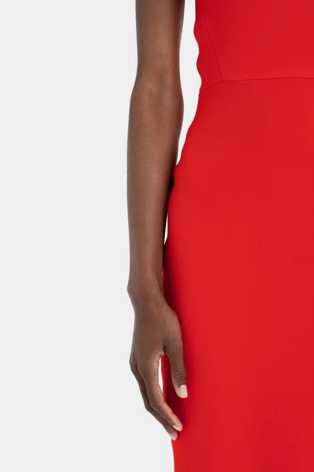 Women Dresses Victoria Beckham Fitted Tshirt Dress In Bright Red