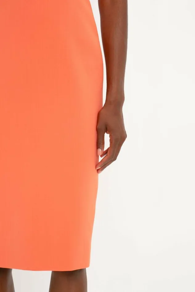 Women Dresses Victoria Beckham Fitted TShirt Dress In Papaya