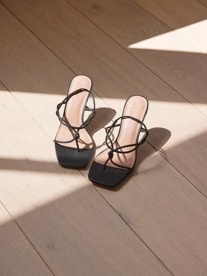 Women Edie Collective 8211 The Betty Knot Heel In Black The UNDONE Heels